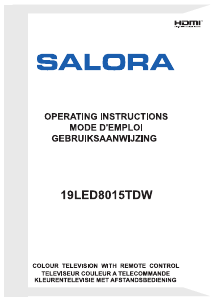 Handleiding Salora 19LED8015TDW LED televisie