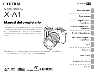 Manual de uso Fujifilm X-A1 Cámara digital