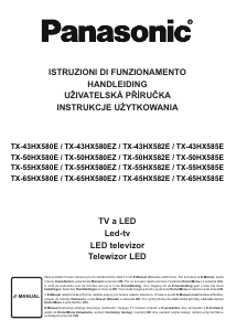 Manuale Panasonic TX-50HX582E LED televisore