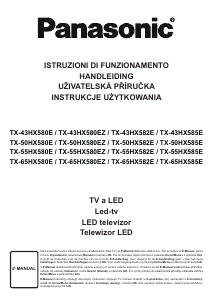 Manuale Panasonic TX-55HX580E LED televisore