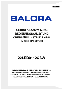 Mode d’emploi Salora 22LED9112CSW Téléviseur LED