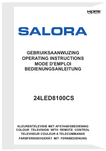 Mode d’emploi Salora 24LED8100CS Téléviseur LED