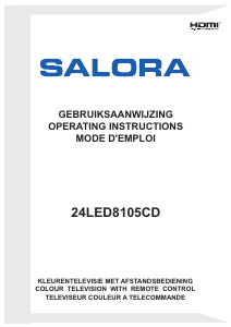 Mode d’emploi Salora 24LED8105CD Téléviseur LED