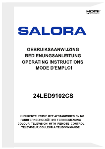 Mode d’emploi Salora 24LED9102CS Téléviseur LED