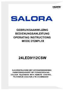 Mode d’emploi Salora 24LED9112CSW Téléviseur LED