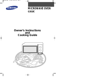 Manual Samsung G2618CR Microwave