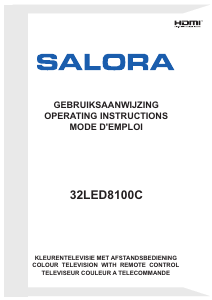 Mode d’emploi Salora 32LED8100C Téléviseur LED