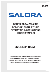 Manual Salora 32LED8110CW LED Television