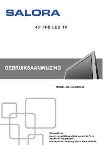 Handleiding Salora 40LED1500 LED televisie