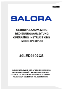 Mode d’emploi Salora 40LED9102CS Téléviseur LED