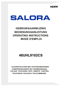Mode d’emploi Salora 48UHL9102CS Téléviseur LED