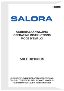 Mode d’emploi Salora 50LED8100CS Téléviseur LED