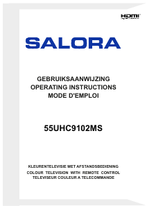 Mode d’emploi Salora 55UHC9102MS Téléviseur LED