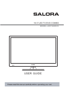 Manual Salora LED1940DVX LED Television