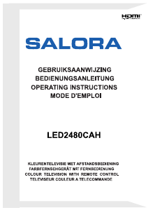 Manual Salora LED2480CAH LED Television