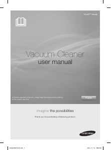Manual Samsung VCDC20DV Vacuum Cleaner