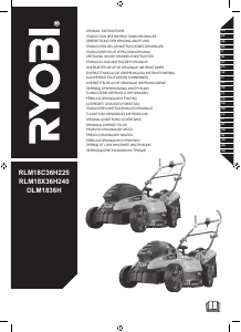 Manual de uso Ryobi OLM1836H Cortacésped