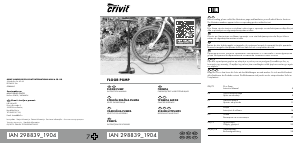 Εγχειρίδιο Crivit IAN 298839 Αντλία ποδηλάτου