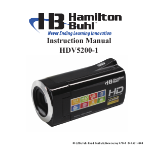 Handleiding Hamilton Buhl HDV5200-1 Camcorder