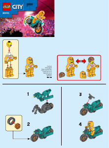 Instrukcja Lego set 60310 City Motocykl kaskaderski z kurczakiem