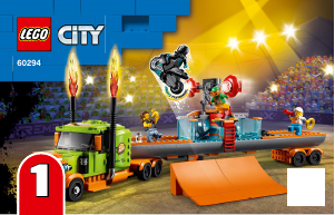 Manual Lego set 60294 City Espetáculo de Veículos de Acrobacias