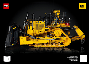 Handleiding Lego set 42131 Technic Cat D11 Bulldozer met app-besturing