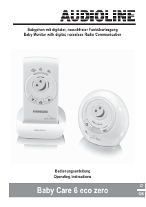 Manual Audioline Baby Care 6 Eco Zero Baby Monitor