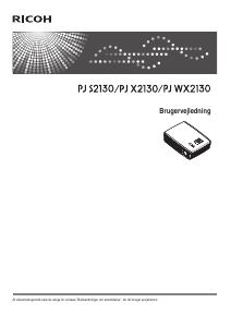 Brugsanvisning Ricoh PJ X2130 Projektor