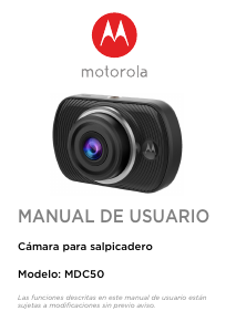 Manual de uso Motorola MDC50 Action cam