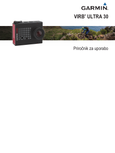 Priročnik Garmin VIRB Ultra 30 Športna kamera