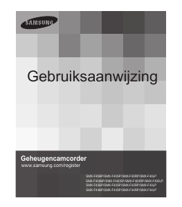 Handleiding Samsung SMX-F400LP Camcorder