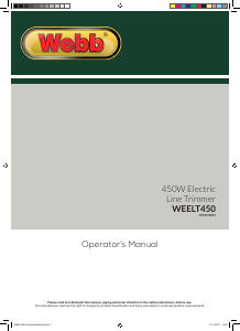 Manual Webb WEELT450 Grass Trimmer