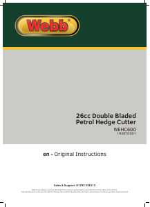 Manual Webb WEHC600 Hedgecutter