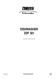 Manual Zanussi-Electrolux ZDF301 Dishwasher