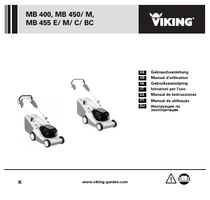 Mode d’emploi Viking MB 450 M Tondeuse à gazon