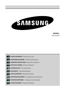 Руководство Samsung HDC6255BG/BWT Кухонная вытяжка