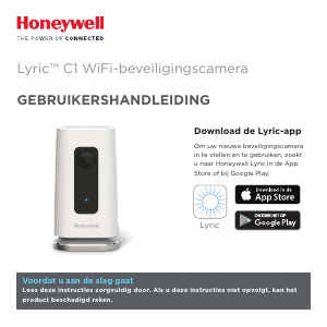 Handleiding Honeywell Lyric C1 IP camera