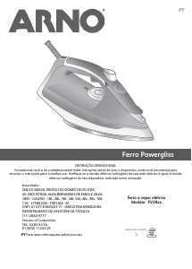 Manual Arno FV2834B3 Steamgliss Ferro