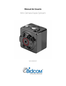 Manual de uso Bidcom MC000001 Action cam