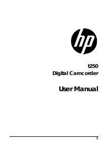 Manual HP T250 Camcorder