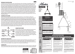 Manual de uso Hunter 19210 Devon Park Lámpara