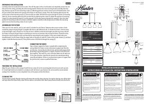 Manual de uso Hunter 19324 Van Nuys Lámpara