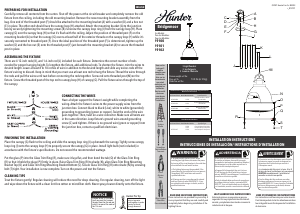 Manual Hunter 19100 Bridgemoor Lamp