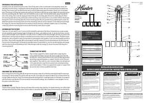 Manual de uso Hunter 19122 Astwood Lámpara