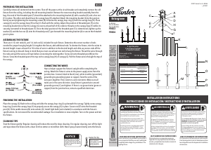 Manual Hunter 19053 Briargrove Lamp