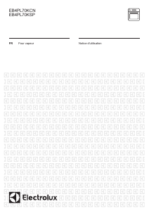 Mode d’emploi Electrolux EB4PL70KCN Four