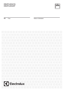 Mode d’emploi Electrolux EB4PL80QCN Four