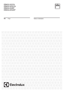 Mode d’emploi Electrolux EB6GL5QCN Four