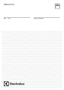 Mode d’emploi Electrolux EB6L40YCN Four