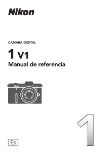 Manual de uso Nikon 1 V1 Cámara digital